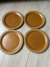 Vintage 1970’s Hornsea Pottery Saffron Set of Four Plates