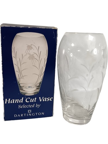 Dartington hand cut glass - cut,