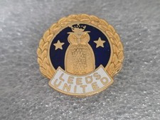Leeds United FC SC LUFC Coffer Pin Badge Elland Road  Utd White The Rare Owl