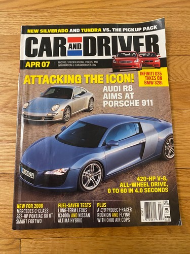 Car and driver magazine april - car,