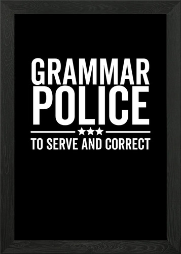 Grammar police serve - grammar,