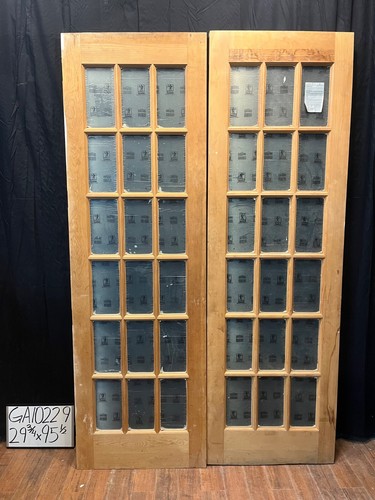 Panel french double doors - 12-panel,