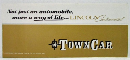 1972 lincoln continental town - 1972,