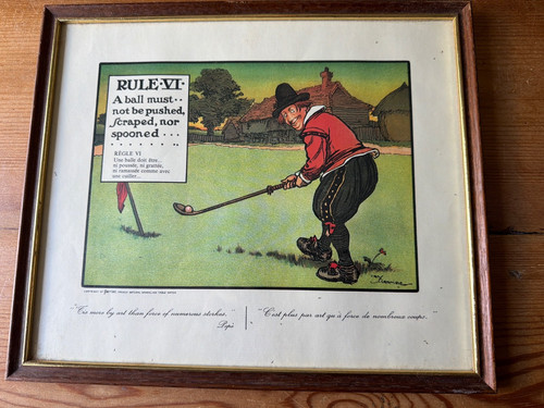 Perrier golf print rule - golf, vi