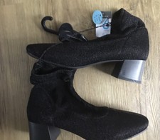 Primark Women's Black Stretch Ankle Boots Shoes UK Size 6