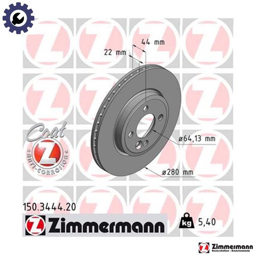 Brake disc 150 3444 for - 2x,