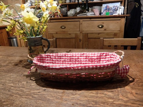 Wicker woven basket fruit - wicker,
