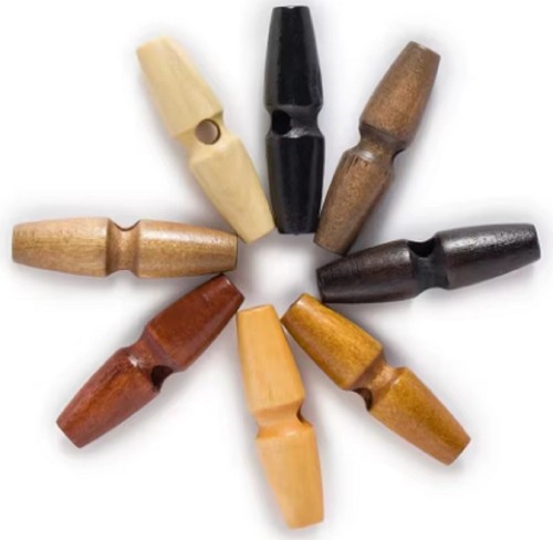 40mm wooden toggle buttons - toggle,