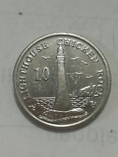 RARE 2016 Isle of Man, Lighthouse Chicken Rock 10p circulated