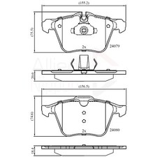 Brake Pads Set For Jaguar XF