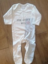 Future Captain Of Wales Babygrow 0-3 months. WELSH BABY 