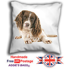 English Springer Spaniel Cushion Design,Dog Art English Springer Spaniel Pillow 