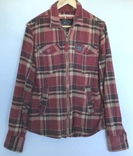 SUPERDRY Lumberjack Plaid Checked Zip Denim Work / Recreation Jacket Size M