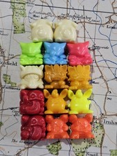 Pokemon Pracoro Battle Game Bandai 1998 - 14x Mini Dice Figures Bundle.