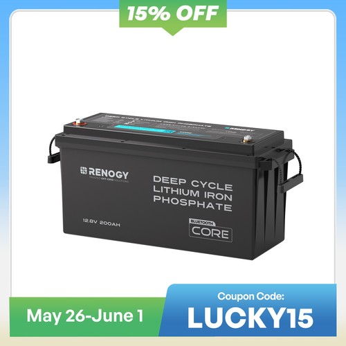 Renogy 200ah 12v lifepo4 - renogy,