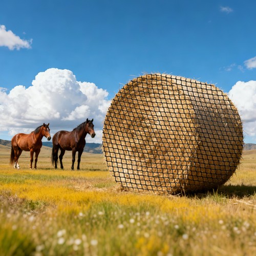 Vevor round bale hay net - round,