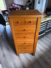 Solid Oak Chest of Drawers Tall Boy