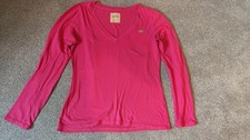 Ladies Pink Hollister Long Sleeve Top Size M