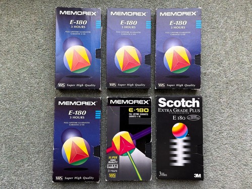 Memorex 1x scotch vhs - 5x, &