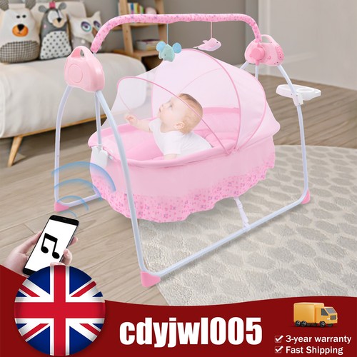Pink electric baby rocker - pink,