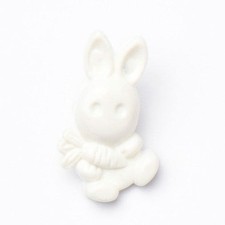 20 white rabbit Buttons
