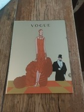 Vintage Advertising Art Deco Mirror Vogue Magazine Cover Picture 