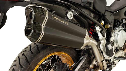 Remus black steel silencer - black,