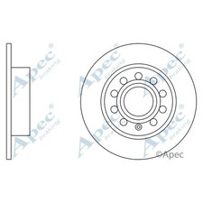 2x Brake Discs Solid For Seat