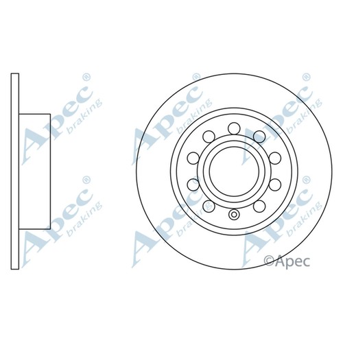 Brake discs solid - 2x,