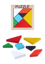 Tangram Wooden Puzzle Brain Teaser Mind Game Brain Training for Kids or Adults