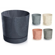 Plant Pots Indoor Outdoor Plastic Flowerpot Small Medium Large Tubo 5 Colours