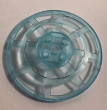 1 x Lego Dish 6 x 6 Inverted, Radar, Webbed, Trans Light Blue, Type 2, 4285b