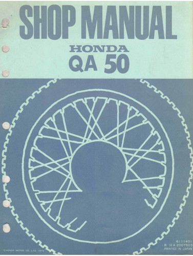 Honda mini bike qa50 - bike, service