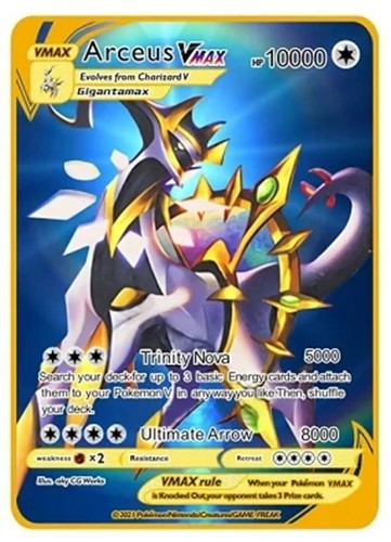 10000 arceus vmax gold - arceus,