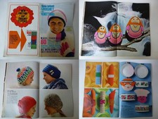 VTG 70s '73 MON TRICOT No.14 RETRO WINTER FASHION-60 KNITTING+CROCHET PATTERNS