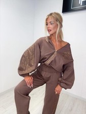 Paparazzi Fashion Women's Set Outfit Tracksuit One Size chocolate
