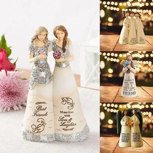 Resin angel figurine ornament - resin,