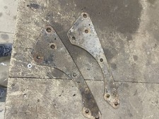 Vintage British Motorcycle Parts Pair Of Engine Plates Maybe Suit BSA M21