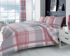 Duvet set check quilt cover