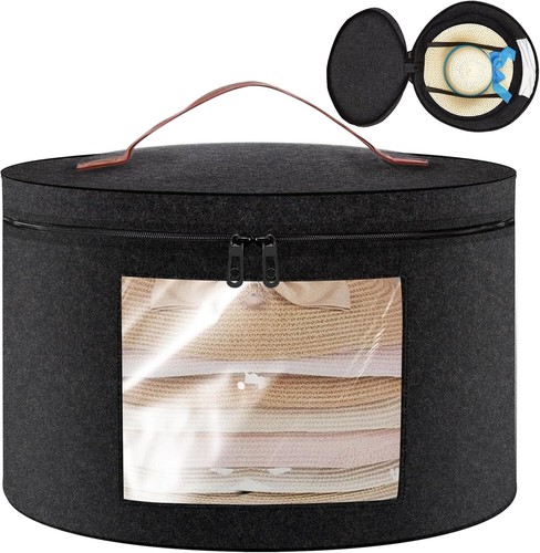 Round hat storage box large - hat,