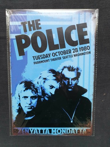 The police metal sign plaque - police,