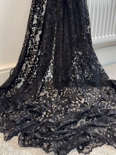 Meter black floral - floral, double