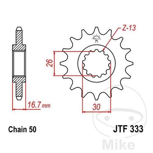 Pinion for honda 900 f - 900,