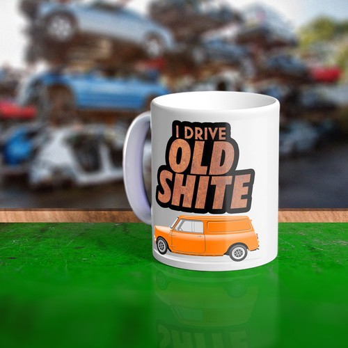 Large old shite mug - old, for