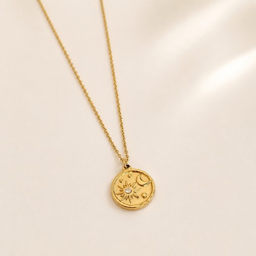 Gold celestial talisman - gold,