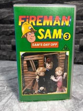 Fireman Sam 3 Sam’s Day Off VHS Video Tape Kids TV Show Rare Collectable