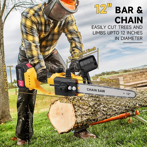 Cordless chainsaw - 12",