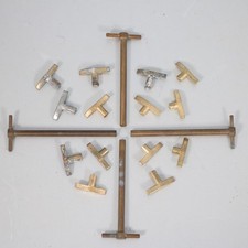 REUGE CYLINDER MUSIC BOX WINDING KEYS 4 long, 14 small OLD STOCK