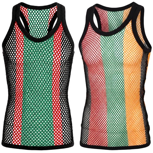 Men rasta string vest - men's,