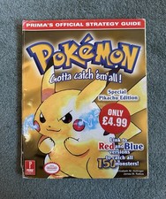Pokémon Official Prima Strategy Guide Red/Blue Special Pikachu Edition